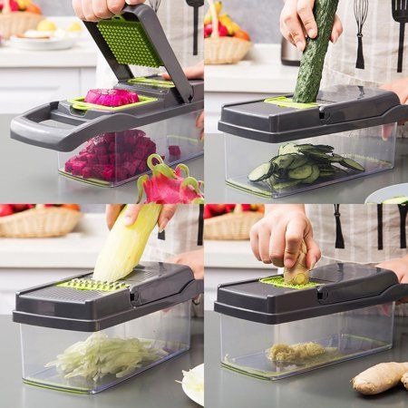 Vegetable Chopper 16 Pcs Set Manual