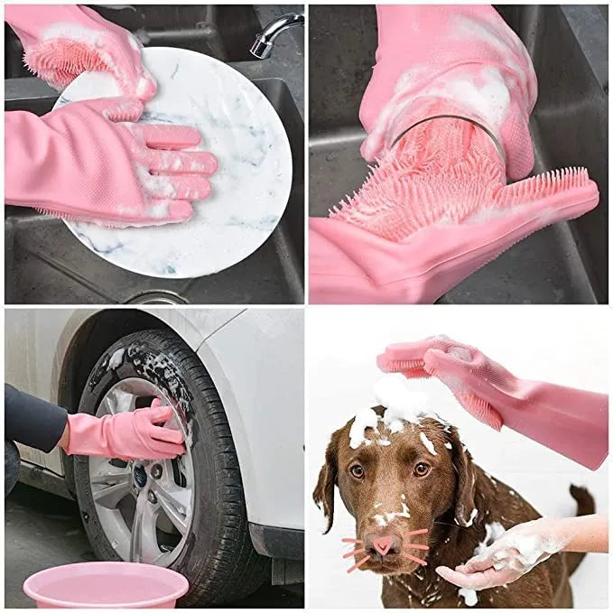 Silicon Washing Gloves High Quality