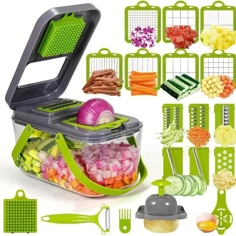 Vegetable Chopper 16 Pcs Set Manual
