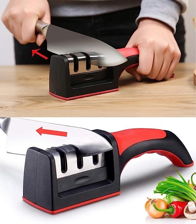 3 Stage Kitchen Knife Sharpener –
