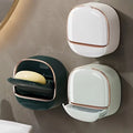1PC Soap Box Wall Mounted Light Luxury Soap Holder