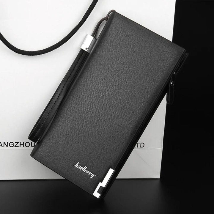 Long Wallet Slim Multi Pocket  Leather