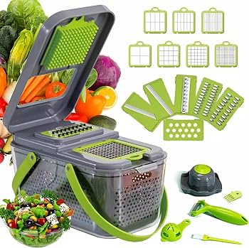 Vegetable Chopper 18 Pcs Set Manual