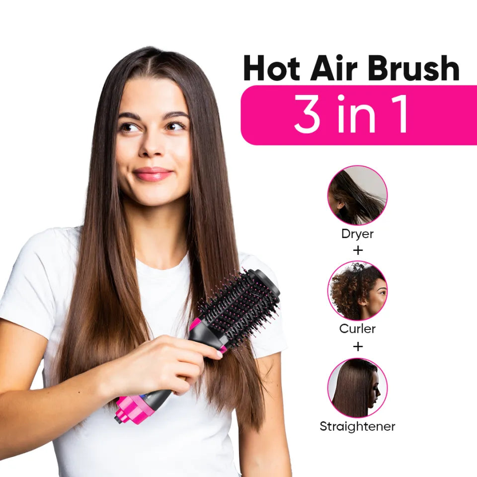 3-in-1 Hot Air Brush – Professional One-Step Hair