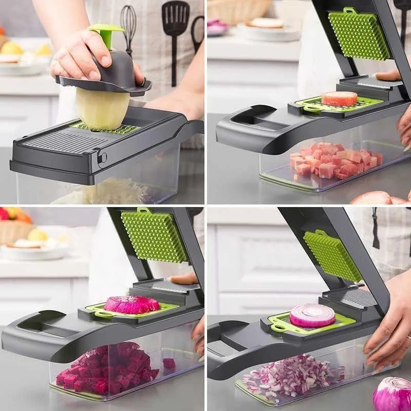 Vegetable Chopper 16 Pcs Set Manual