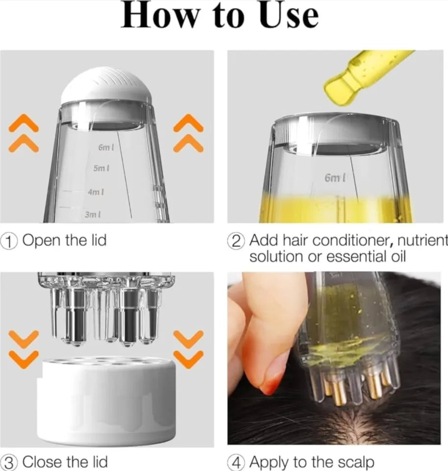 Oil Applicator | Scalp Hair Comb Oil HAIR  MASSAGER