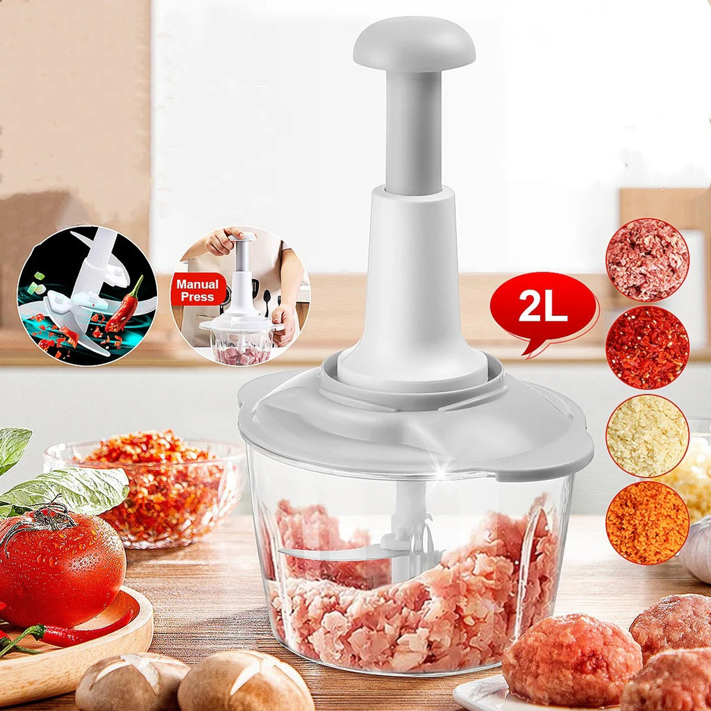 Large 2L Bowl Effortless Vegetable Chopper