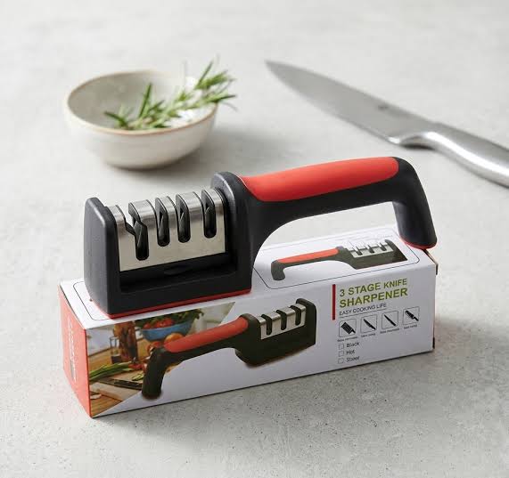3 Stage Kitchen Knife Sharpener –